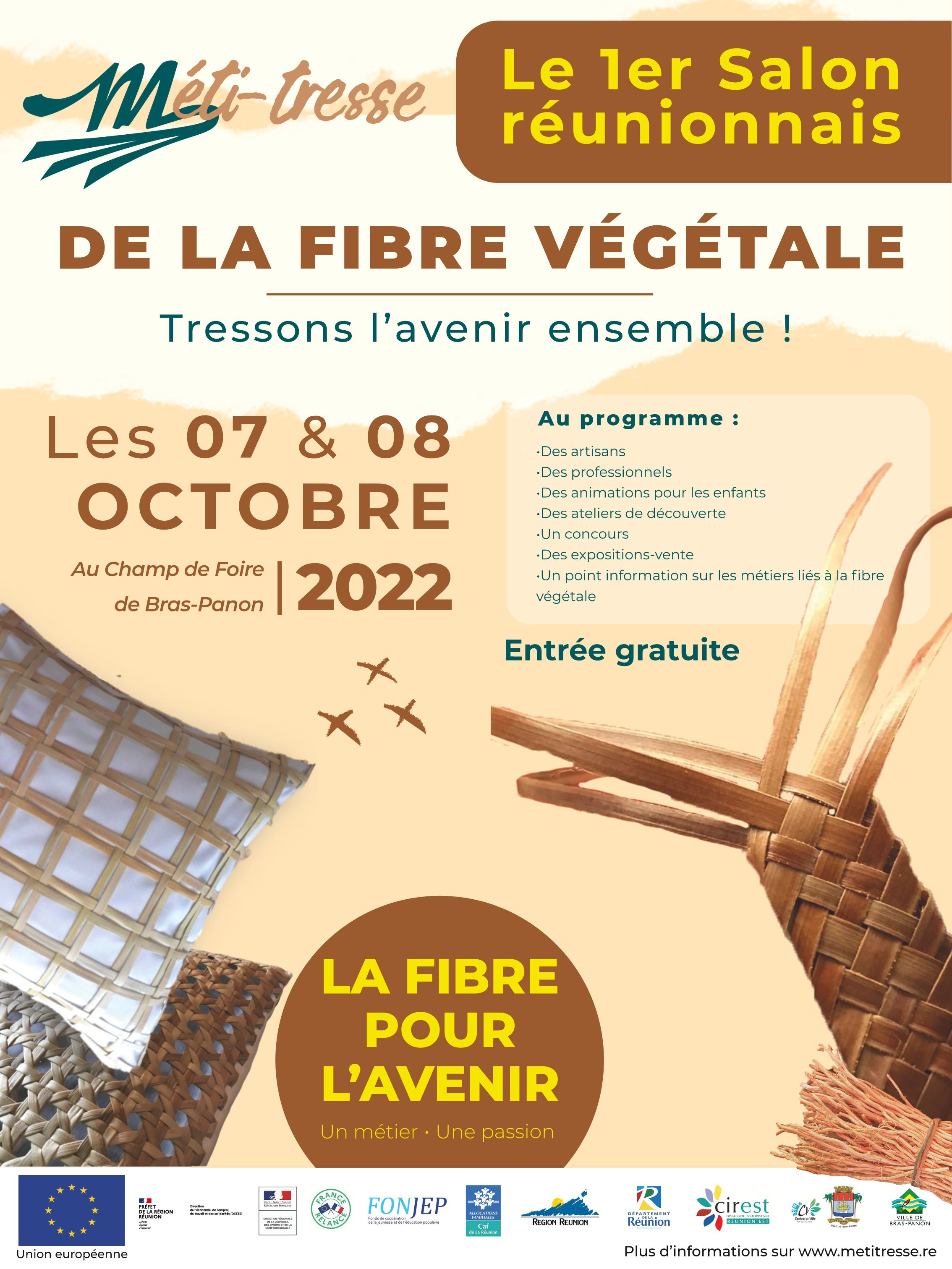 Read more about the article Le 1er Salon réunionnais de la fibre végétale